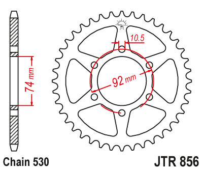 JT SPROCKETS JTR856.45 (85245jt)